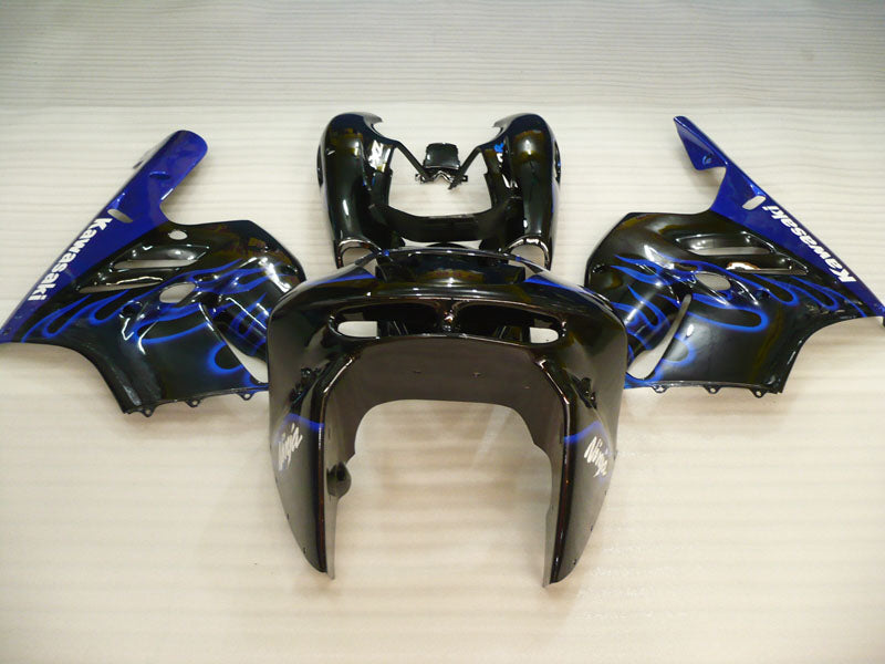 Black and Blue Flame - NINJA ZX-9R 94-97 Fairing Kit
