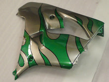 Load image into Gallery viewer, Silver and Green Flame - NINJA ZX-9R 00-01 Fairing Kit