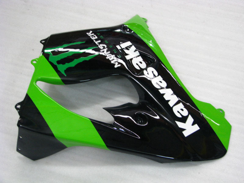 Green and Black Monster - NINJA ZX-9R 00-01 Fairing Kit