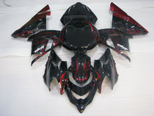 Load image into Gallery viewer, Black and Red Flame - NINJA ZX-10R 04-05 Fairing Kit