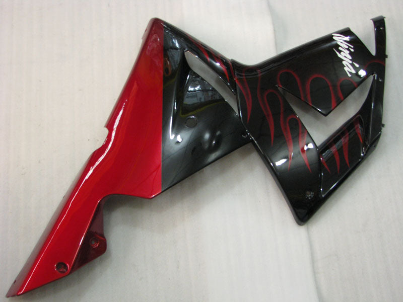 Black and Red Flame - NINJA ZX-10R 04-05 Fairing Kit