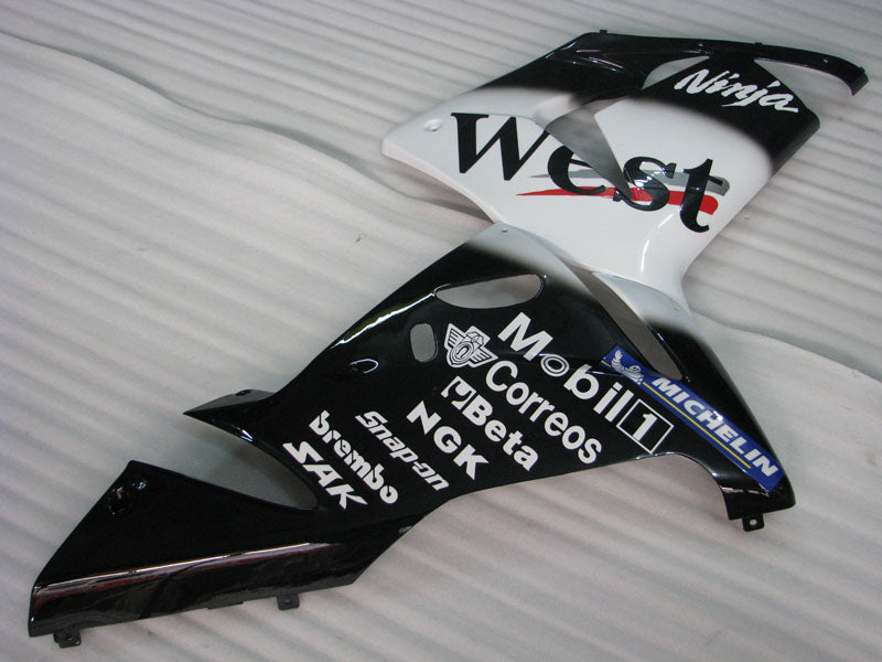 Black and White West - NINJA ZX-10R 04-05 Fairing Kit