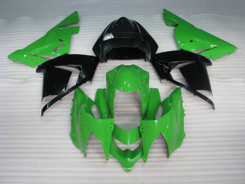 Green and Black No decals - NINJA ZX-10R 04-05 Fairing Kit