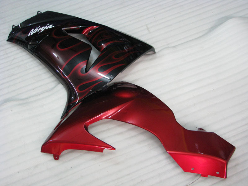 Black Red Flame - NINJA ZX-10R 06-07 Fairing Kit
