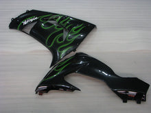 Load image into Gallery viewer, Black and Green Flame - NINJA ZX-10R 06-07 Fairing Kit