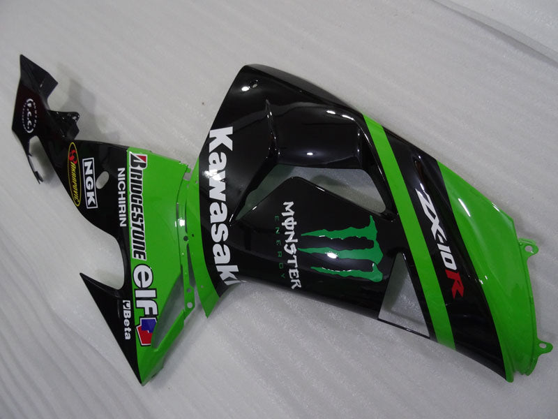 Green and Black Monster - NINJA ZX-10R 06-07 Fairing Kit
