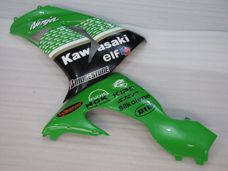 Green and Black Nakano - NINJA ZX-10R 06-07 Fairing Kit