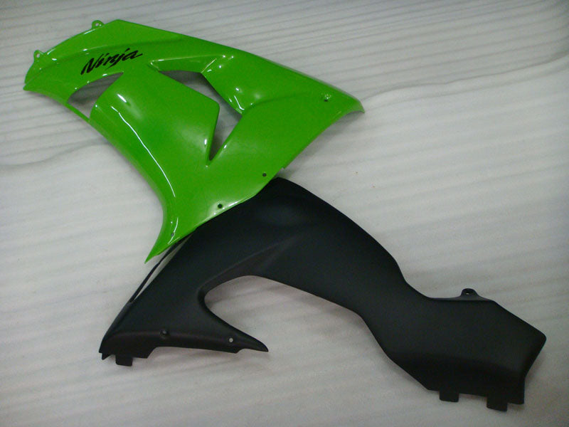 Green and Matte Black Factory Style - NINJA ZX-10R 06-07 Fairing Kit