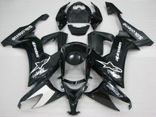 Load image into Gallery viewer, Black and White alpinestars - NINJA ZX-10R 08-10 Fairing Kit