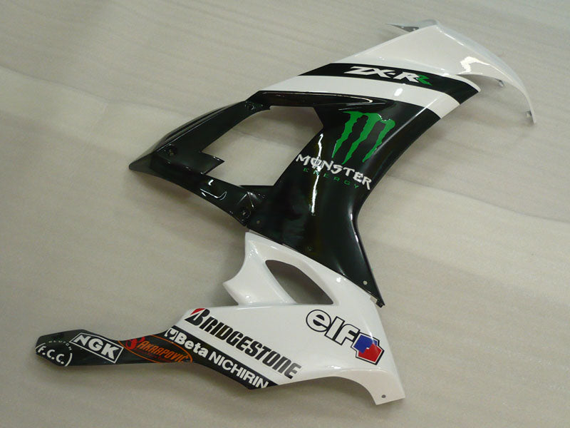 White and Black Monster - NINJA ZX-10R 08-10 Fairing Kit