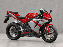 Load image into Gallery viewer, Red and Silver Factory Style - CBR600RR 24-26 Fairing Kit