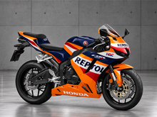 Load image into Gallery viewer, Deep Blue and Orange Repsol - CBR600RR 24-26 Fairing Kit