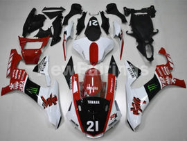Number 21 Red and White Black Monster - YZF-R1 15-19 Fairing Kit Vehicles & Parts > Vehicle Parts & Accessories > Motor