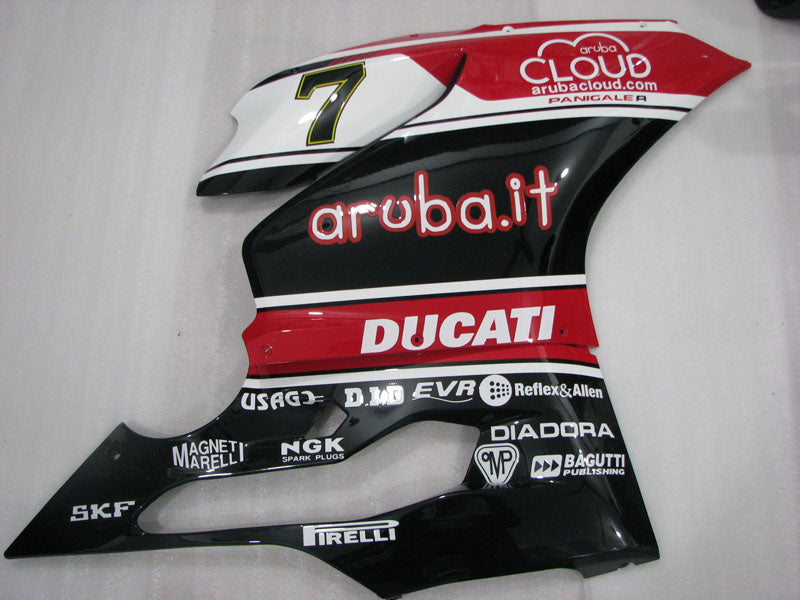 Number 7 Red and White Black PIRELLI - Ducati 1199 Panigale