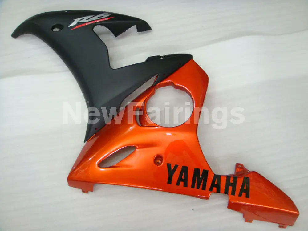 Orange and Matte Black Factory Style - YZF-R6 03-04 Fairing Kit Vehicles & Parts > Vehicle Parts & Accessories > Motor