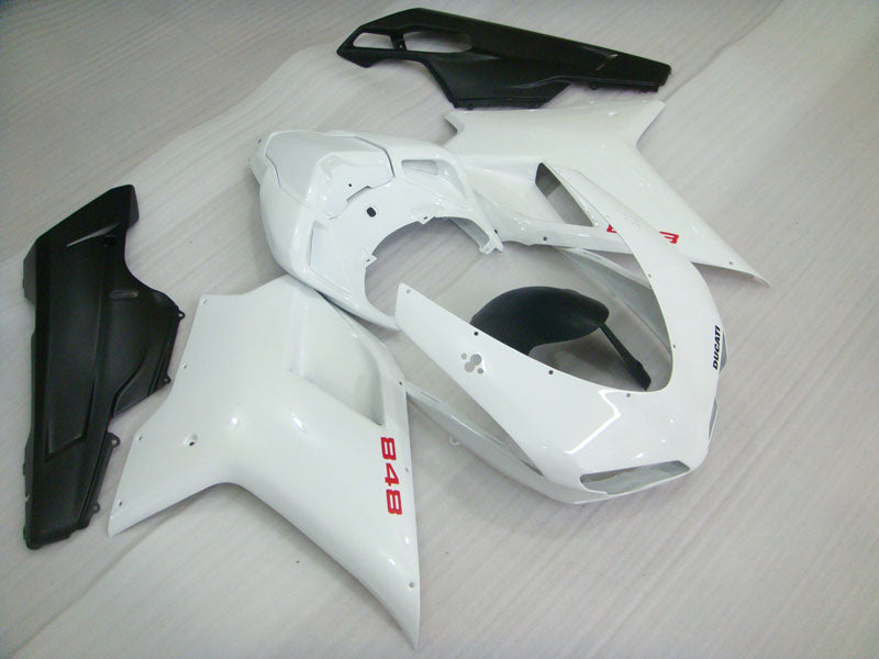 Pearl White and Matte Black Factory Style - Ducati 848