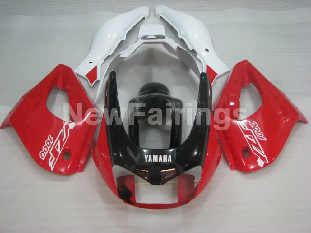 Red and Black White Factory Style - YZF1000R Thunderace 96-05 Fairing Kit