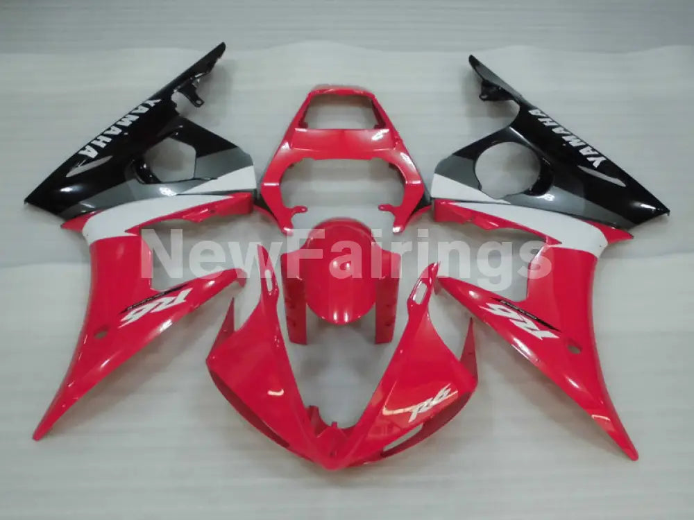 Red and White Black Factory Style - YZF-R6 03-04 Fairing Kit Vehicles & Parts > Vehicle Parts & Accessories > Motor