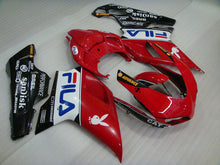 Load image into Gallery viewer, Red and Black FILA - Ducati 848/1098/1198 07-11 Fairing Kit
