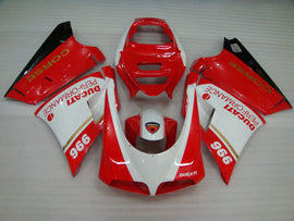 Red and White Black Performance - Ducati 996 96-02 Fairing