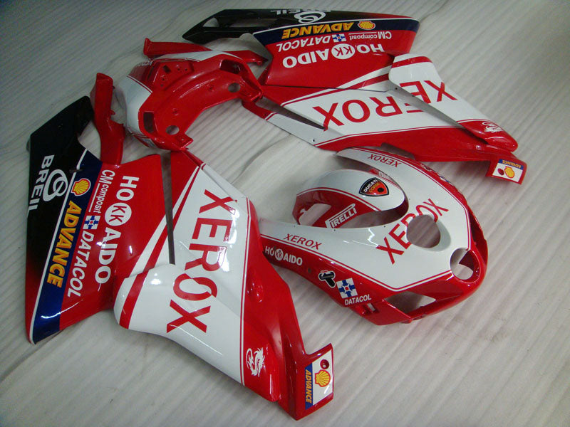 Red and White Black Xerox - Ducati 749/999 05-06 Fairing