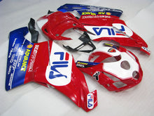 Load image into Gallery viewer, Red and White Blue FILA - Ducati 749/999 03-04 Fairing Kit