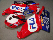 Load image into Gallery viewer, Red and White Blue FILA - Ducati 749/999 05-06 Fairing Kit