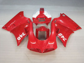 Red and White Factory Style - Ducati 748 96-02 Fairing Kit