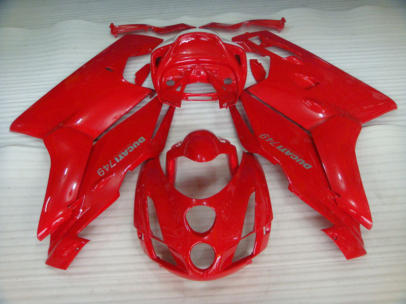 Red and White Factory Style - Ducati 749 03-04 Fairing Kit