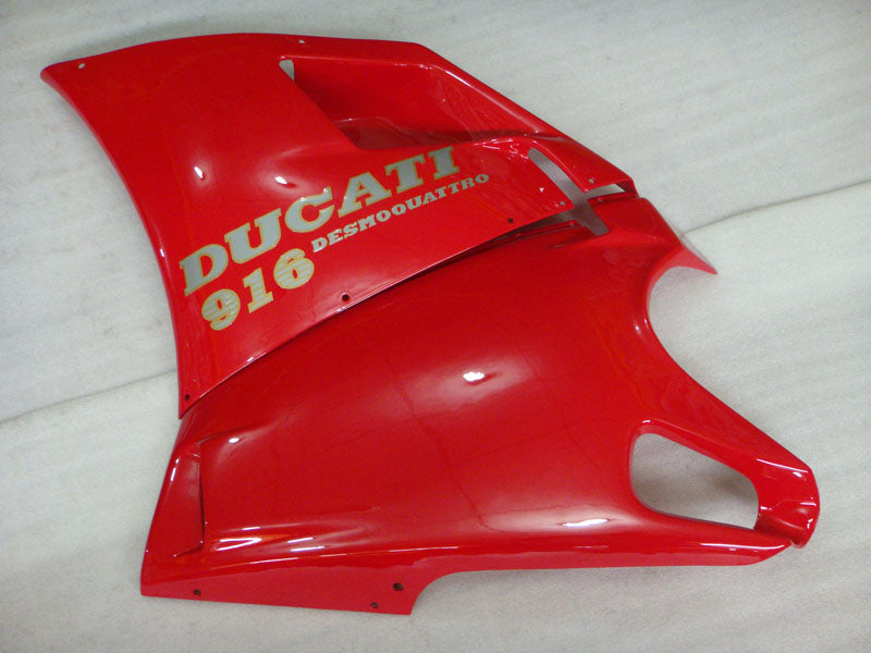 Red and White Factory Style - Ducati 916 96-02 Fairing Kit