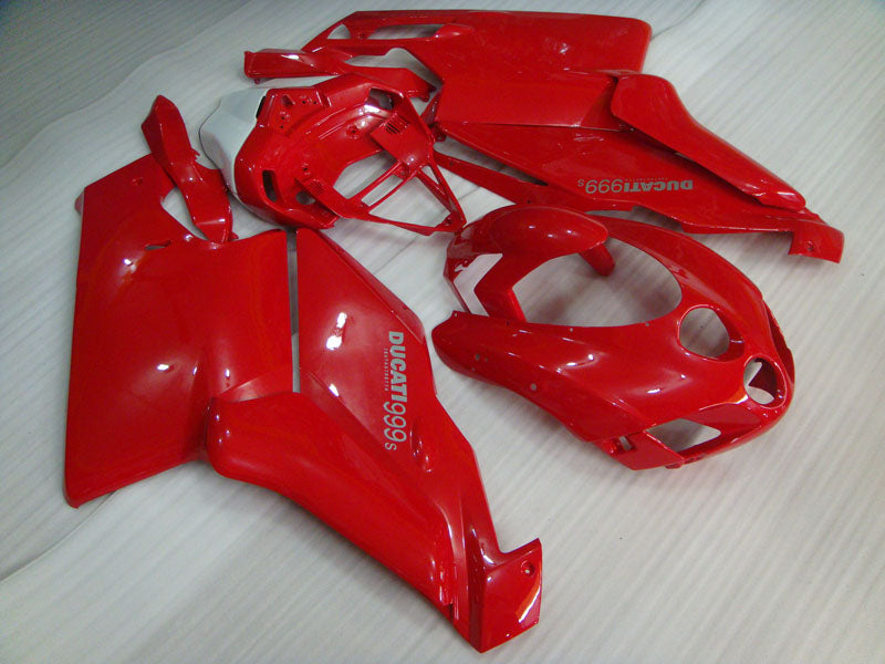 Red and White Factory Style - Ducati 999 05-06 Fairing Kit