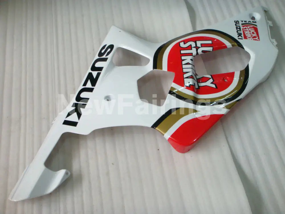 Red and White Lucky Strike - GSX-R600 01-03 Fairing Kit