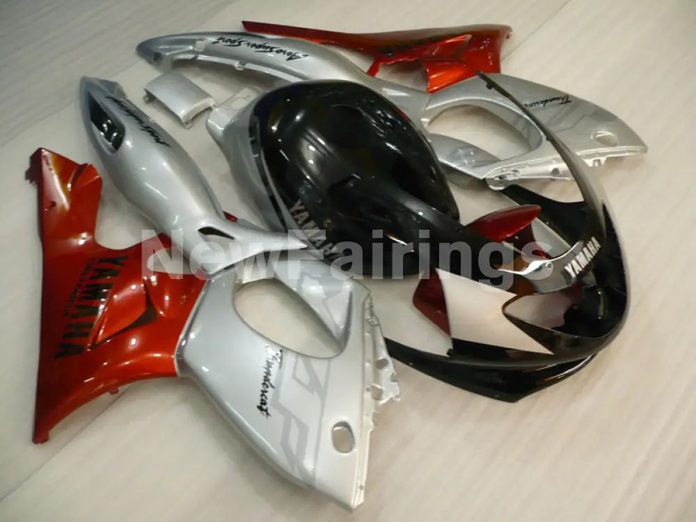 Silver and Wine Red Black Factory Style - YZF600R Thundercat 96-07 Fairing Kit Vehicles & Parts > Vehicle Parts &