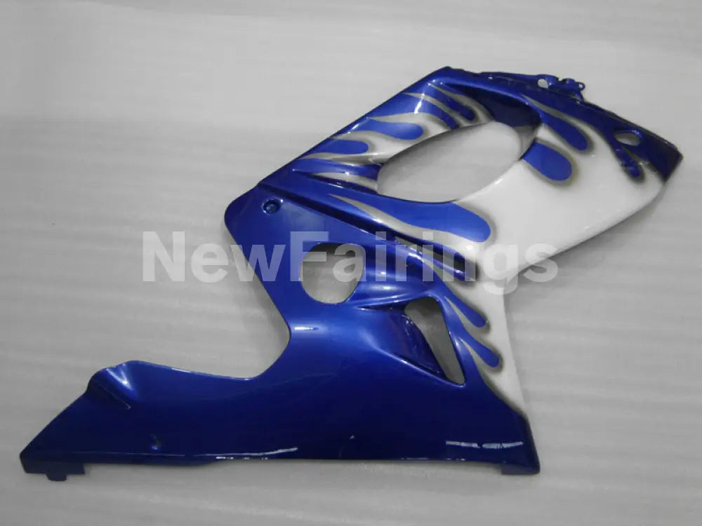 White and Blue Flame - YZF600R Thundercat 96-07 Fairing Kit Vehicles & Parts > Vehicle Parts & Accessories > Motor