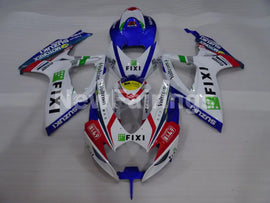 White and Blue Red MOTOREX - GSX-R750 06-07 Fairing Kit