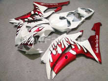 Load image into Gallery viewer, White and Red Flame - YZF-R6 08-16 Fairing Kit Vehicles &amp; Parts &gt; Vehicle Parts &amp; Accessories &gt; Motor Vehicle Parts &gt;