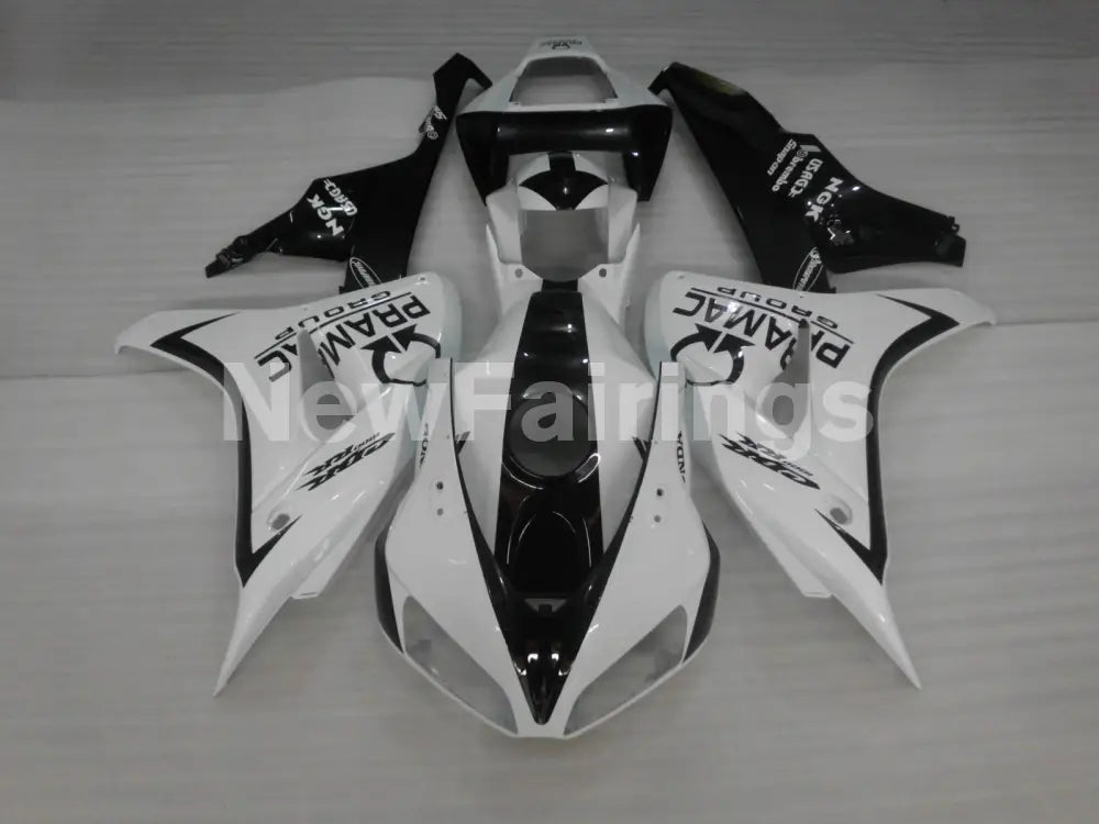 White and Black PRAMAC - CBR1000RR 06-07 Fairing Kit