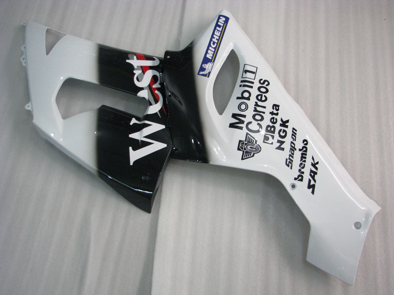 White and Black West - NINJA ZX-6R 05-06 Fairing Kit