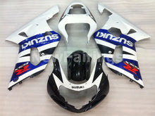 Load image into Gallery viewer, White and Blue Black Factory Style - GSX-R600 01-03 Fairing Kit