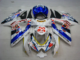 White and Blue Dark Dog - GSX-R750 08-10 Fairing Kit