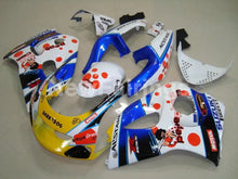 Load image into Gallery viewer, White and Blue Yellow Dark Dog - GSX-R750 96-99 Fairing Kit
