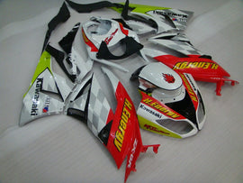 White and Red H.Energy - NINJA ZX-6R 09-12 Fairing Kit