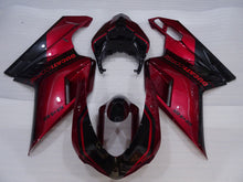 Load image into Gallery viewer, Wine Red and Black Factory Style - Ducati 848 07-11 Fairing