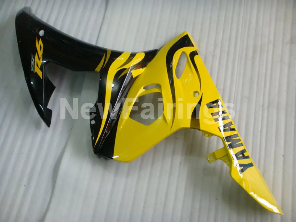 Yellow and Black Factory Style - YZF-R6 03-04 Fairing Kit Vehicles & Parts > Vehicle Parts & Accessories > Motor