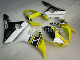 Yellow and White Black Factory Style - YZF-R6 03-04 Fairing Kit Vehicles & Parts > Vehicle Parts & Accessories > Motor