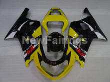 Load image into Gallery viewer, Yellow and Black White Factory Style - GSX-R600 01-03 Fairing Kit