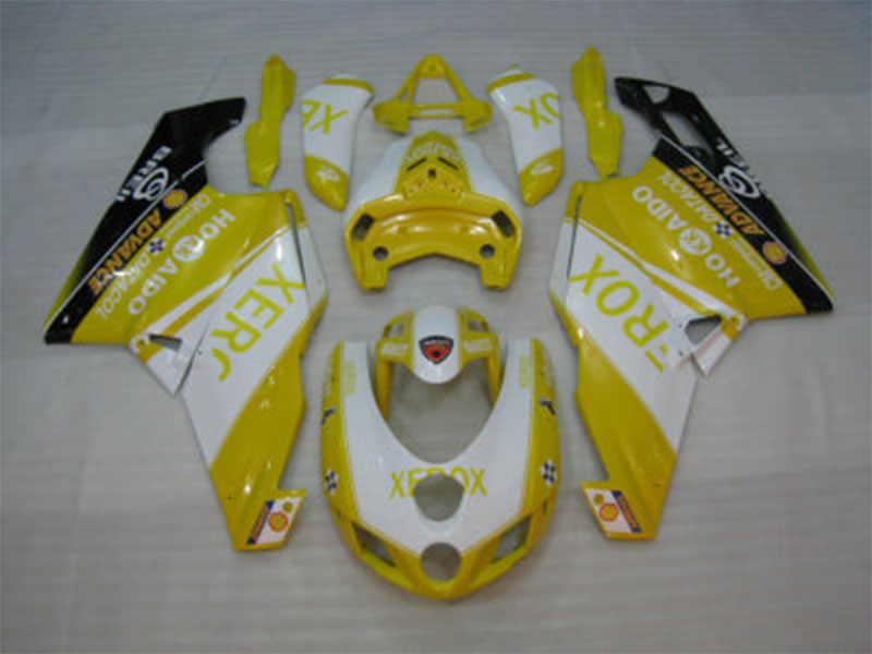 Yellow and White Black Xerox - Ducati 749/999 05-06 Fairing